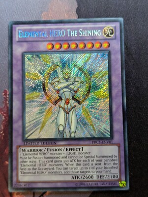YuGiOh Elemental Hero The Shining Secret Rare PRC1-ENV01 - VLP-image