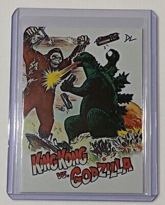 King Kong Vs. Godzilla Limited Artist Signed “God Vs. King” Trading Card 4/10-image