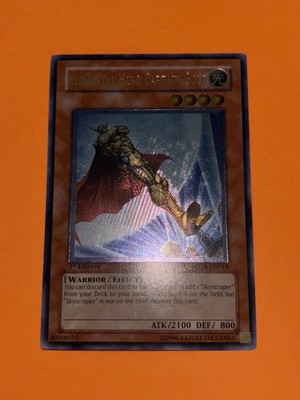 YUGIOH Elemental Hero Captain Gold FOTB-EN014 Ultimate 1st Edition NM Near Mint-image