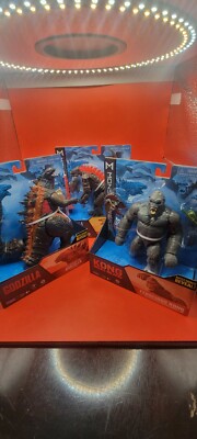 Playmates Godzilla vs Kong Battle City Destruction Godzilla, Kong, Mechagodzilla-image