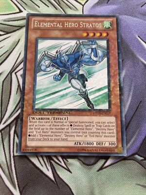 DT03-EN058 Yugioh Elemental Hero Stratos Near Mint Duel Terminal edition card-image