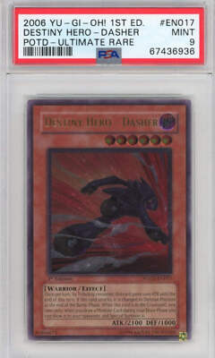 PSA 9 Destiny Hero Dasher - POTD-EN017 - Ultimate Rare 1st Edition 936-image