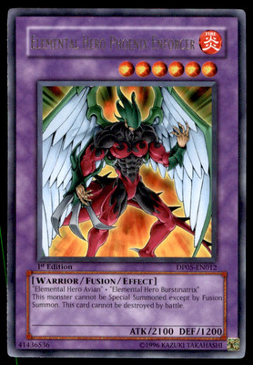 Yu-Gi-Oh! Elemental Hero Phoenix Enforcer #DP05-EN012 1st Edition Near Mint-image