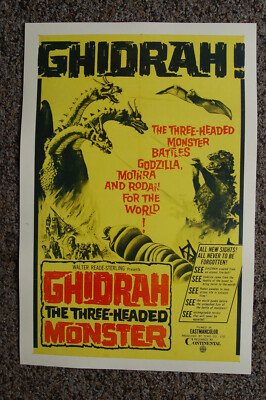Ghidrah  Lobby Card Movie Poster  Mothra Godzilla Rodan-image