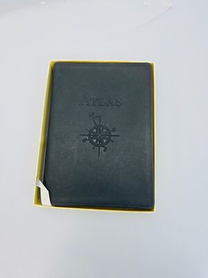 Restoration Hardware Travelers Atlas Black Leatherbound-image