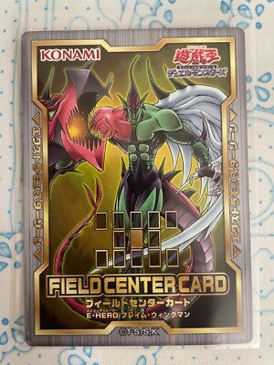 Yugioh Elemental Hero Flame Wingman Field Center Card 20th Anniversary Promo-image