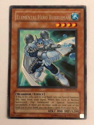 Yu-Gi-Oh Card - JCC - Elemental Hero Bubbleman - CRV-EN014-image