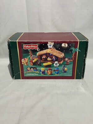 VNTG 2005 Fischer Price Little People Christmas Story with light and sound-image