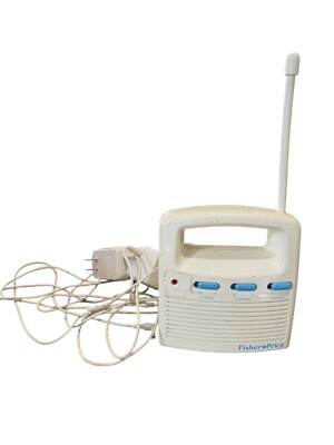 Vintage Fisher Price 1997 Baby/Nursery Monitor 71566 One Unit and Two Cords-image