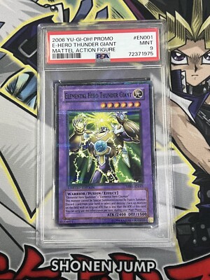 Yugioh Elemental Hero Thunder Giant MF01-EN001 Mattel Foil PSA 9 MINT-image