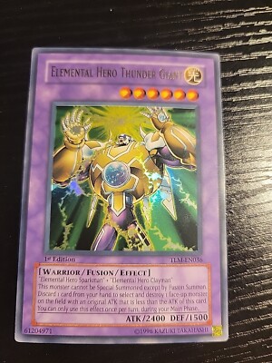 Yu-Gi-Oh! TCG Elemental Hero Thunder Giant  *NEAR MINT* TLM-EN036 1st...-image