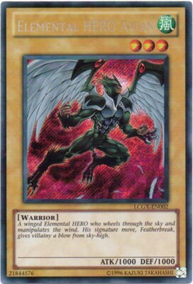 Yu-Gi-Oh! Elemental Hero Avian LCGX-EN002 Secret Rare-image