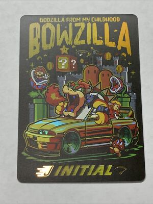Bowzilla Godzilla Super Mario Initial J ACG Goddess Story Card Holo Foil Anime-image