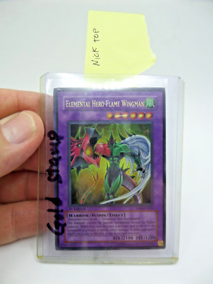 Yugioh Elemental Hero Flame Wingman 1st Edition TLM-EN035 NICK TOP NO RETURNS-image