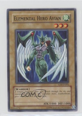 Elemental HERO Avian YuGiOh The Lost Millenium #TLM-EN001 2005 0ms5-image