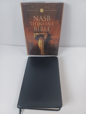 NASB Thinline Bible 2002 Zondervan Leather with Box-image