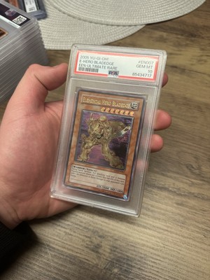 Yugioh Elemental Hero Bladedge Ultimate Rare EEN EURO PSA 10-image