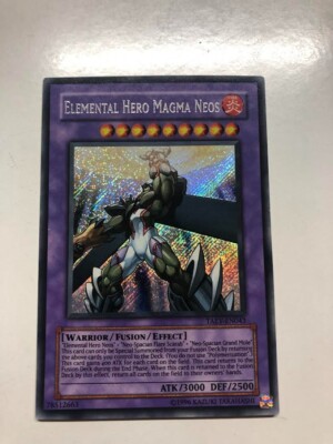 USA Seller Yugioh  Elemental Hero Magma Neos TAEV-EN043  Secret Rare VLP-image
