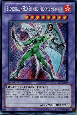 Elemental Hero Shining Phoenix Enforcer - Secret Rare - LCGX-EN139 - 1st Edition-image