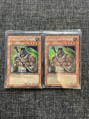 Yugioh  Elemental Hero WildHeart GSE-EN001  Promo New Sealed Lot Of 2-image