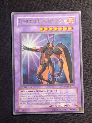 Elemental Hero Flare Neos 1st Edition POTD-EN032 Yu-Gi-Oh Ultra Rare Card MP-image