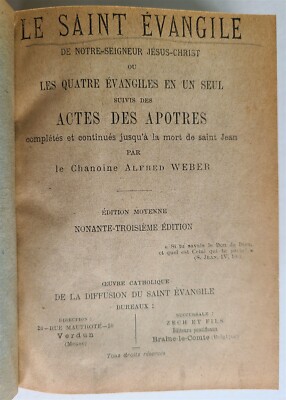 1904 BIBLE GOSPEL antique ILLUSTRATED MAPS LE SAINT EVANGILE ACTES DES APOTRES-image