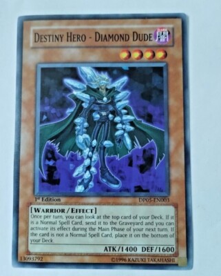 YuGiOh Destiny Hero - Diamond Dude Duelist Pack 5: Aster Phoenix DP05-EN03 - NOS-image