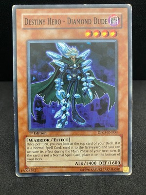 Yugioh Destiny Hero - Diamond Duke DP05-EN003 1st Edition Common MP-image