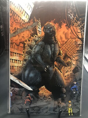 GODZILLA VS POWER RANGERS #1 VIRGIN WRAPAROUND EXCLUSIVE ESKIVO NEW-image