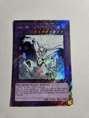 Yugioh! Elemental HERO Absolute Zero Platinum Secret Rare NM RA03-EN231 -image