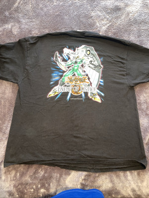 Vintage Yugioh GX Enemy Of Justice Elemental Hero Promo TCG T-Shirt XL-image