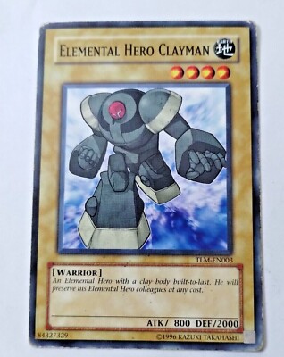 YuGiOh Elemental Hero Clayman The Lost Millenium TLM-EN003 Unlim. - Uncirculated-image