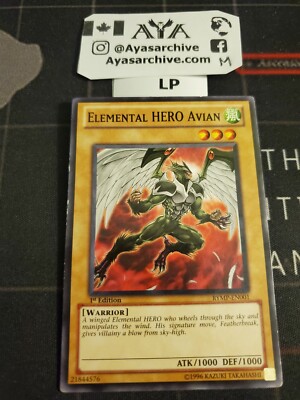 Elemental HERO Avian RYMP-EN001 1st Edition Common LP YUGIOH-image