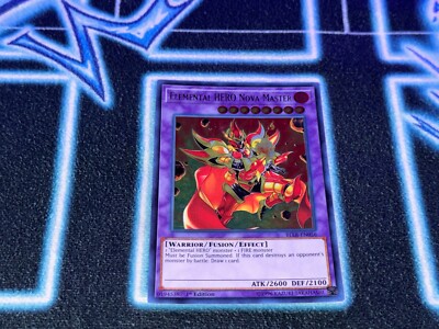 Elemental HERO Nova Master - BLLR - Ultra Rare - (UR) - 1st Edition - LP-image
