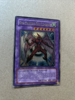 Elemental Hero Air Neos Ultimate RARE STON-EN034  1st Edition ITALIAN LP -image