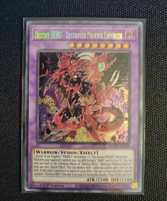 Destiny HERO - Destroyer Phoenix Enforcer BODE-EN039 1st Edition Secret Rare NM-image