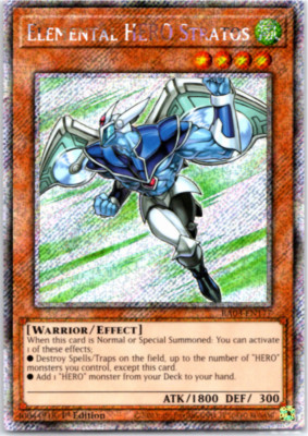 Elemental HERO Stratos - RA03-EN177  - Platinum Secret Rare - 1st Edition Yugioh-image