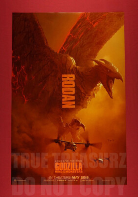 Godzilla King Rodan Flying Daikaiju Monster 2019 Movie Poster 24X36 New  RODN-image