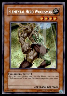 Yu-Gi-Oh! Elemental Hero Woodsman #PP02-EN004 Light Play-image