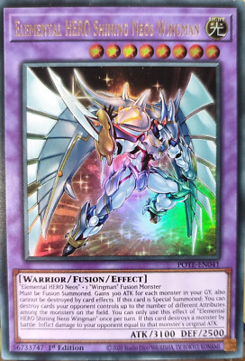 Elemental HERO Shining Neos Wingman (POTE-EN041) - Ultra Rare YuGiOh TCG Card-image
