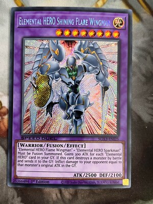 Elemental HERO Shining Flare Wingman (Secret Rare) SGX3-ENI25 Secret Rare YuGiOh-image