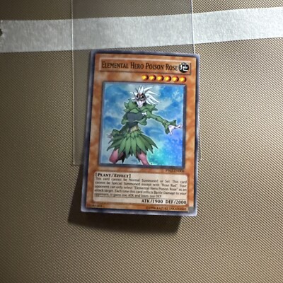 Yu-Gi-Oh! Elemental Hero Poison Rose PP02-EN006 Unlimited Super Rare NM Eng-image