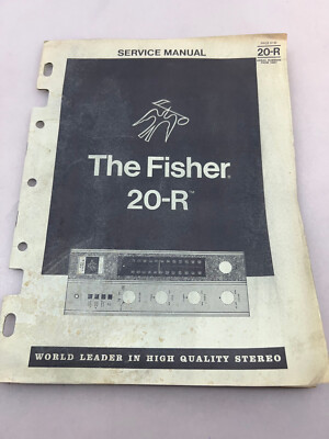 Fisher 20-R Original Service Manual Free Shipping-image