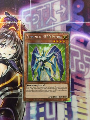 Yugioh Elemental Hero Prisma Platinum Secret Rare RA03-image