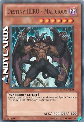 DESTINY HERO - MALICIOUS (Malicious - Hero of Destiny) Common LCGX EN132 YUGIOH-image