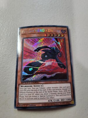 Yu-gi-oh! TCG 1x Destiny Hero - Dasher SGX1-ENB05 x1 Secret Rare YUGIOH! NM-image
