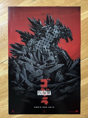 Mondo Godzilla Movie Promo Poster SDCC 2013 Phantom City Creative 13x19” Toho-image