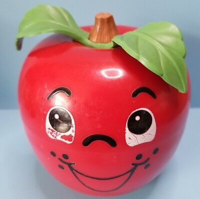 Fisher Price Happy Apple Roly Poly Musical Chime Toy Vintage -image