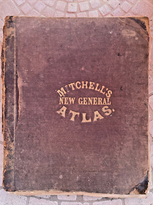 Hand-Coloring Mitchell's New General Atlas S. Augustus Mitchell, Jr. 1860-image