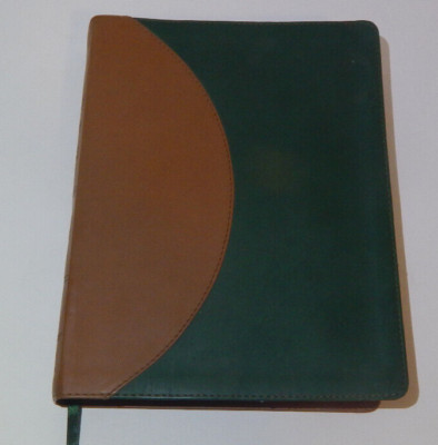 The Wesley Study Bible NRSV Abingdon 2009 Green Brown Faux Leather Bindng issue-image